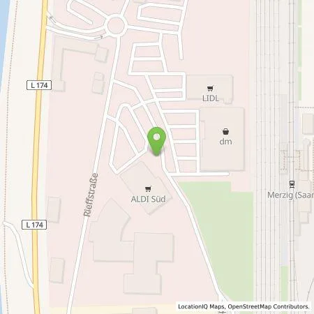 Standortübersicht der Tankstelle ALDI SÜD Immobilienverwaltungs-GmbH & Co. oHG in 66663 Merzig