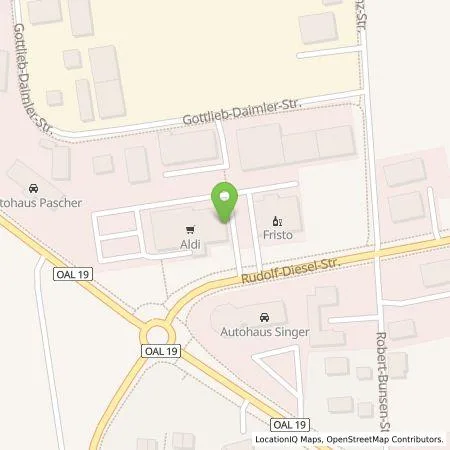 Standortübersicht der Tankstelle ALDI SÜD Immobilienverwaltungs-GmbH & Co. oHG in 86807 Buchloe