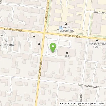 Standortübersicht der Tankstelle ALDI SÜD Immobilienverwaltungs-GmbH & Co. oHG in 91052 Erlangen