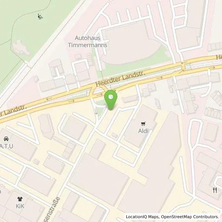 Standortübersicht der Tankstelle ALDI SÜD Immobilienverwaltungs-GmbH & Co. oHG in 40549 Düsseldorf