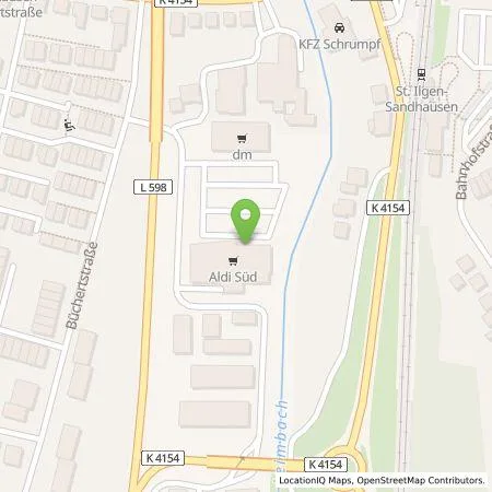 Standortübersicht der Tankstelle ALDI SÜD Immobilienverwaltungs-GmbH & Co. oHG in 69207 Sandhausen