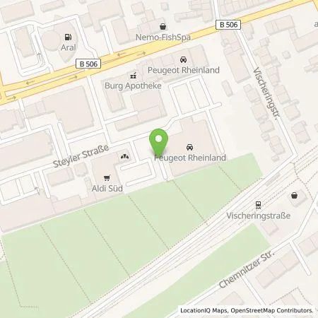 Standortübersicht der Tankstelle ALDI SÜD Immobilienverwaltungs-GmbH & Co. oHG in 51067 Köln