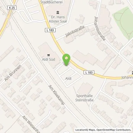 Standortübersicht der Tankstelle ALDI SÜD Immobilienverwaltungs-GmbH & Co. oHG in 50259 Pulheim