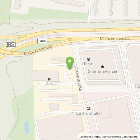 Standortübersicht der Tankstelle ALDI SÜD Immobilienverwaltungs-GmbH & Co. oHG in 65933 Frankfurt am Main