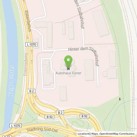 Standortübersicht der Tankstelle Auto Exner GmbH & Co KG in 07548 Gera