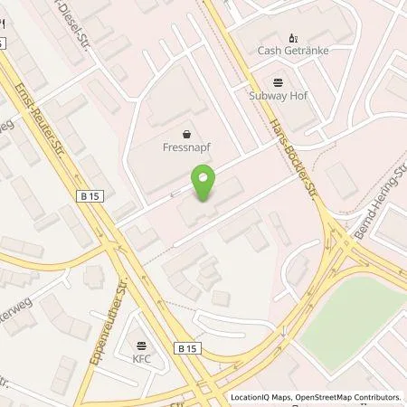 Standortübersicht der Tankstelle Auto Exner GmbH & Co KG in 95032 Hof