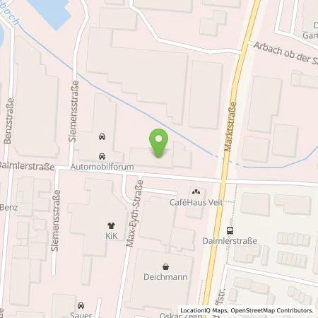 Standortübersicht der Tankstelle Automobilforum Pfullingen-Reutlingen GmbH in 72793 Pfullingen