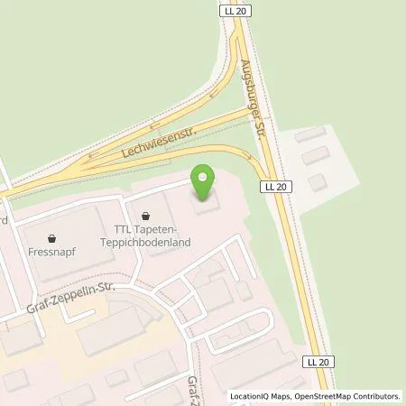 Standortübersicht der Tankstelle Automobilforum Kaufbeuren GmbH in 86899 Landsberg am Lech