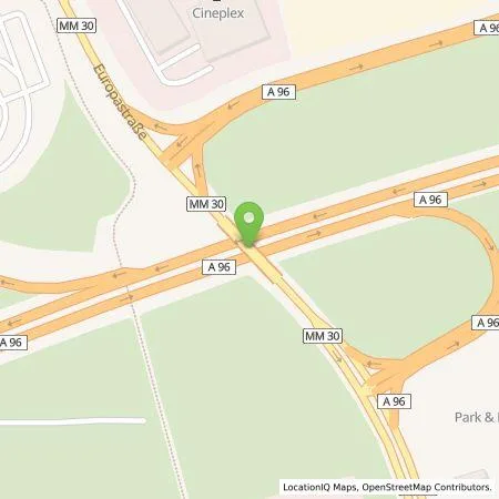 Standortübersicht der Tankstelle Automobilzentrum Memmingen GmbH in 87700 Memmingen