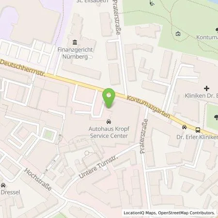 Standortübersicht der Tankstelle Autohaus Kropf GmbH in 90429 Nürnberg