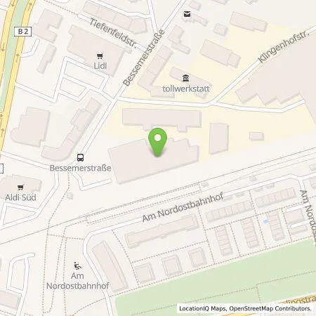 Standortübersicht der Tankstelle Autohaus Kropf GmbH in 90411 Nürnberg