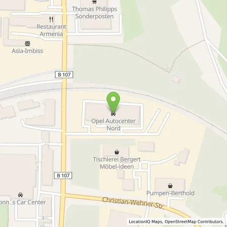 Standortübersicht der Tankstelle Auto Center Nord GmbH in 09113 Chemnitz
