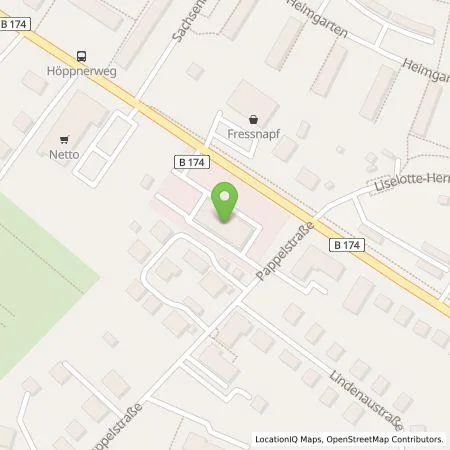 Standortübersicht der Tankstelle Auto Center Nord GmbH in 09126 Chemnitz