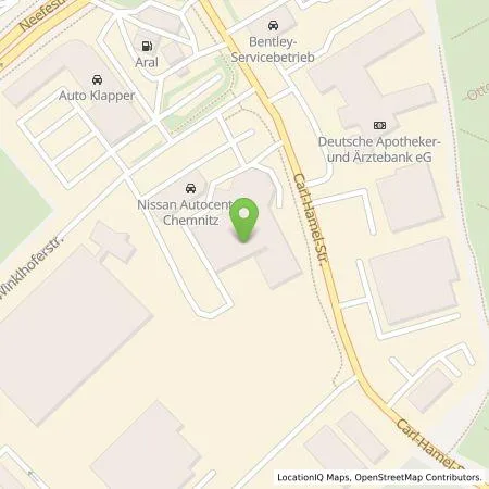 Standortübersicht der Tankstelle Auto Center Nord GmbH in 09116 Chemnitz