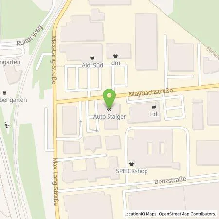 Standortübersicht der Tankstelle Autohaus Staiger GmbH in 70771 Leinfelden-Echterdingen