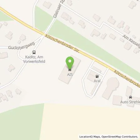 Standortübersicht der Tankstelle AIS Dresden GmbH in 01139 Dresden-Radebeul