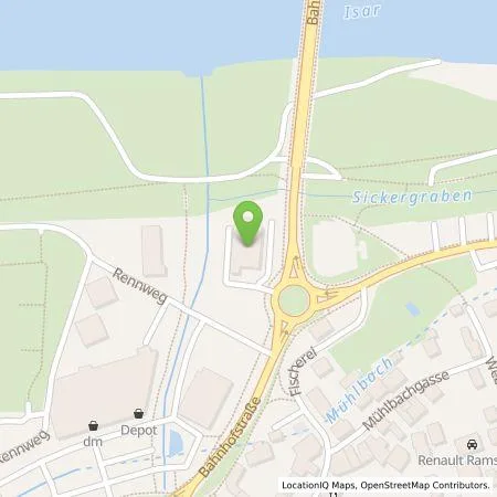 Standortübersicht der Tankstelle Autohaus Sieber GmbH in 84130 Dingolfing