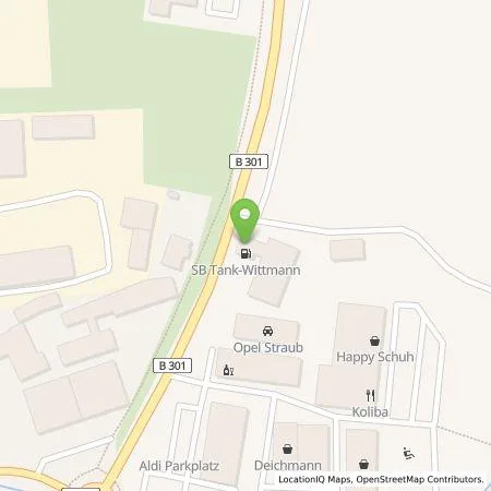 Standortübersicht der Tankstelle Autohaus Sieber GmbH in 84048 Mainburg