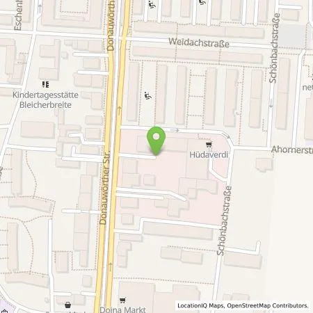 Standortübersicht der Tankstelle Augsburger Auto-Center Albert Sigg GmbH in 86154 Augsburg