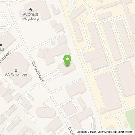 Standortübersicht der Tankstelle Augsburger Auto-Center Albert Sigg GmbH in 86165 Augsburg