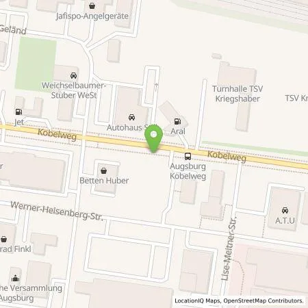Standortübersicht der Tankstelle Autohaus Albert Still GmbH in 86156 Augsburg