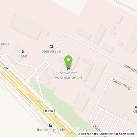 Standortübersicht der Tankstelle Schwedter Autohaus GmbH in 16303 Schwedt