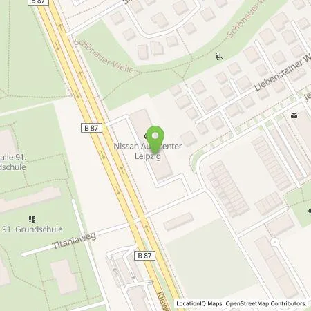 Standortübersicht der Tankstelle Automobilzentrum Leipzig GmbH in 04205 Leipzig