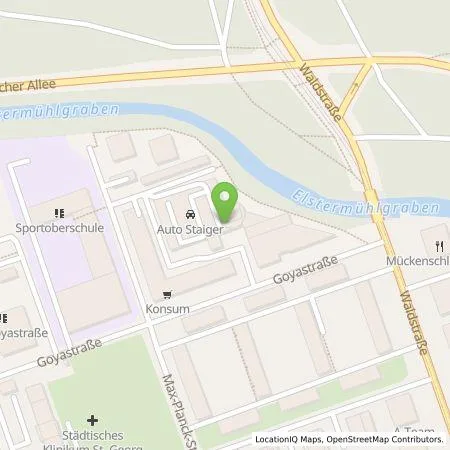 Standortübersicht der Tankstelle Automobilzentrum Leipzig GmbH in 04105 Leipzig