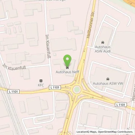 Standortübersicht der Tankstelle Autohaus Neff GmbH in 74172 Neckarsulm