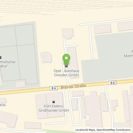 Standortübersicht der Tankstelle Autohaus Dresden GmbH in 01067 Dresden