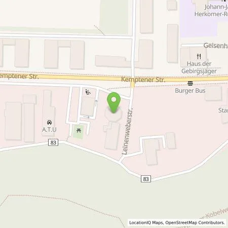 Standortübersicht der Tankstelle Autohaus Haeberlen GmbH in 87629 Füssen