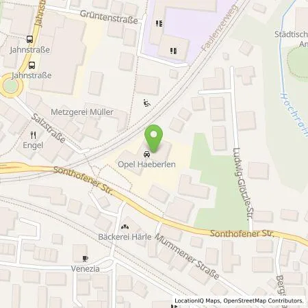 Standortübersicht der Tankstelle Autohaus Haeberlen GmbH in 87509 Immenstadt