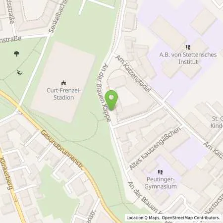 Standortübersicht der Tankstelle Stadtwerke Augsburg Energie GmbH in 86152 Augsburg