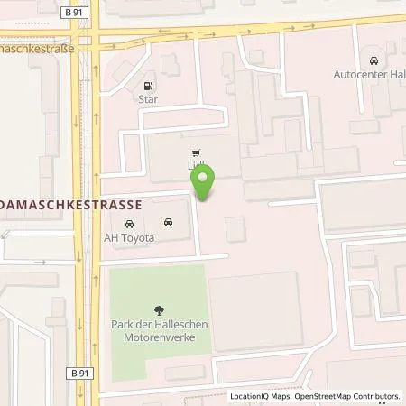 Standortübersicht der Tankstelle DiT Halle GmbH in 06130 Halle (Saale)