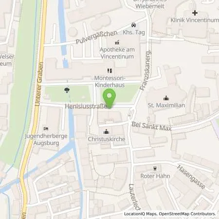 Standortübersicht der Tankstelle Stadtwerke Augsburg Energie GmbH in 86152 Augsburg