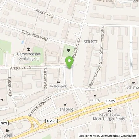 Standortübersicht der Tankstelle Technische Werke Schussental GmbH & Co. KG in 88213 Ravensburg