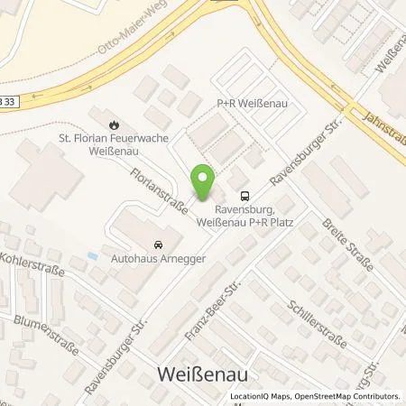 Standortübersicht der Tankstelle Technische Werke Schussental GmbH & Co. KG in 88214 Ravensburg