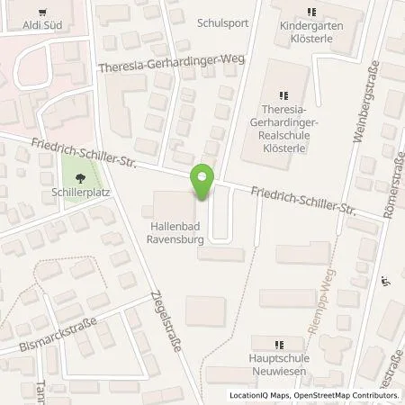 Standortübersicht der Tankstelle Technische Werke Schussental GmbH & Co. KG in 88214 Ravensburg