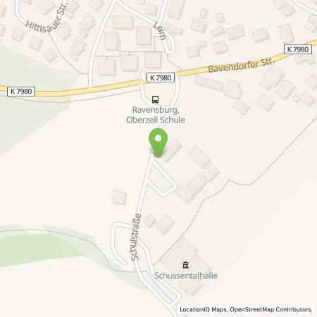 Standortübersicht der Tankstelle Technische Werke Schussental GmbH & Co. KG in 88213 Ravensburg