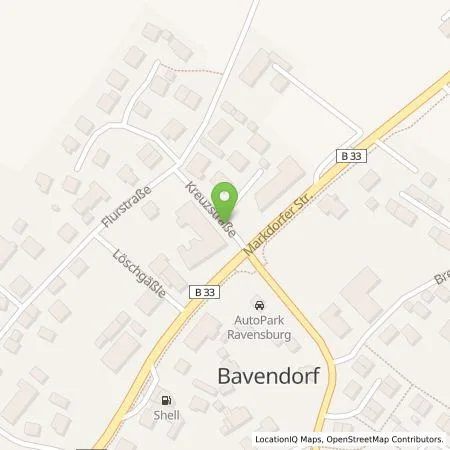 Standortübersicht der Tankstelle Technische Werke Schussental GmbH & Co. KG in 88213 Ravensburg