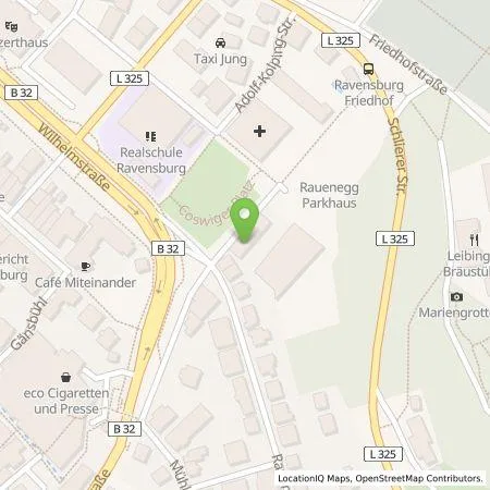 Standortübersicht der Tankstelle Technische Werke Schussental GmbH & Co. KG in 88212 Ravensburg