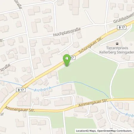 Standortübersicht der Tankstelle Numbat Schnellladenetz GmbH & Co. KG in 86989 Steingaden