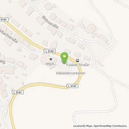 Standortübersicht der Tankstelle Numbat GmbH in 36364 Bad Salzschlirf