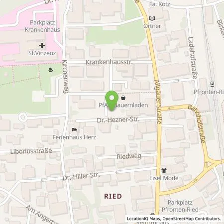 Standortübersicht der Tankstelle Numbat Schnellladenetz GmbH & Co. KG in 87459 Pfronten-Ried