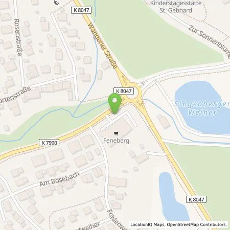 Standortübersicht der Tankstelle Numbat Schnellladenetz GmbH & Co. KG in 88279 Amtzell