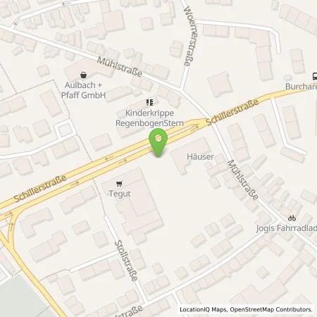 Standortübersicht der Tankstelle Numbat GmbH in 63741 Aschaffenburg