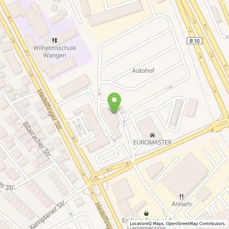 Standortübersicht der Tankstelle SVG Straßenverkehrsgenossenschaft Süd eG in 70327 Stuttgart