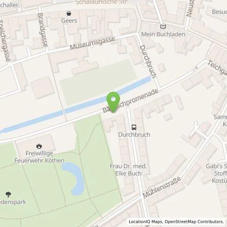 Standortübersicht der Tankstelle Köthen Energie GmBH in 06366 Köthen (Anhalt)