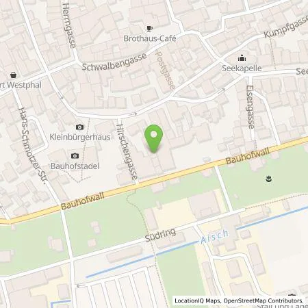 Standortübersicht der Tankstelle Stadtwerke Bad Windsheim in 91438 Bad Windsheim