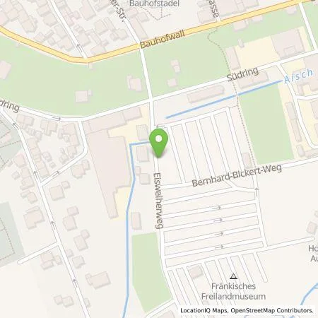 Standortübersicht der Tankstelle Stadtwerke Bad Windsheim in 91438 Bad Windsheim